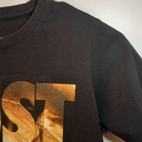 (#208) The Nike Tee Just Do It Black & Orange T-Shirt Size Medium - Picture 5 of 11